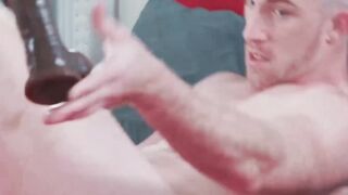 MaleNoir.com - Parker Payne's cock pricks my ass intensely on the bed