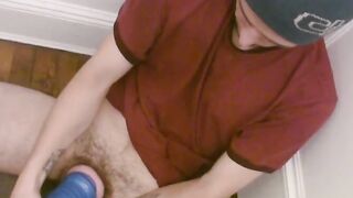 Skater Kyle fingered and fucked his pinkish fleshjack