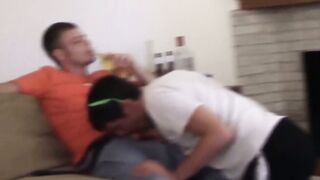 Wasted college dudes feasted on some sexy freshman meat