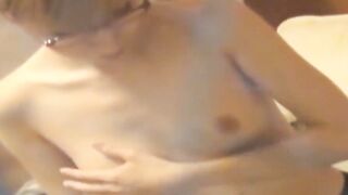NipponSexTV.com - Nerdy Japanese beauty teases her clit and fucks her pussy