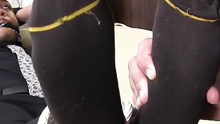 MaleFeetXXX.com - Ebony stud Trent King bound for deviant foot licking