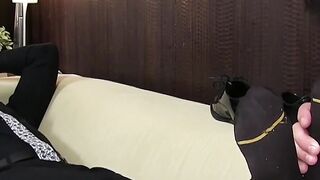 MaleFeetXXX.com - Ebony stud Trent King bound for deviant foot licking