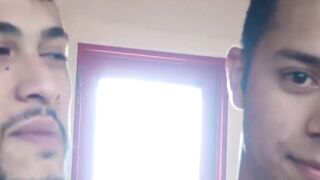 LecheLatinos.com - Nice looking Javiez takes bearded Gus' swift cock in his ass