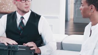 MaleNoir.com - Trelino's blowjob skills guarantee his college admission