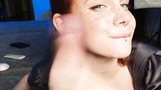 She Gave Him a Handjob Until He Climaxed on Her Face