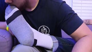 MaleFeetXXX.com - Lustful Dallas worships and sucks Dimitri and his new roommate's go