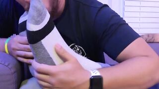 MaleFeetXXX.com - Lustful Dallas worships and sucks Dimitri and his new roommate's go