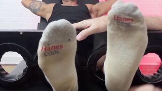 MaleFeetXXX.com - David Benjamin's squirming screams during an intense tickle session