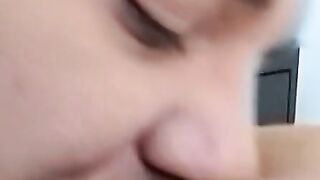 Smoking tattooed twink indulges in wild bareback fucking