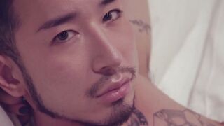 KawasakiYoshi.com - Edgy kinkster Yusaku Kaga plays with his pierced cock in solo jer