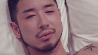 KawasakiYoshi.com - Edgy kinkster Yusaku Kaga plays with his pierced cock in solo jer
