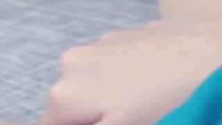 NipponSexTV.com - Lady from Japan enjoys playing with her tits and pussy