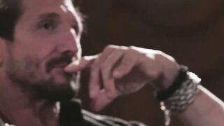 Lustful Sovereign Syre lifts his butt for a deep doggystyled by muscular Tommy Gunn
