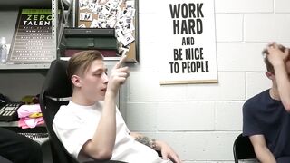 SayUncleNetwork.com - Darron Bluu spitroasted raw by Cole Church and Marco Napoli in
