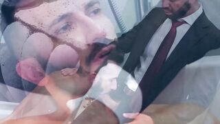 Bruno Max relieves stress by pounding Johnny Viper in the bath