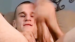JoeSchmoeXXX.com - Tattooed hunk grabs his giant long sword and masturbates