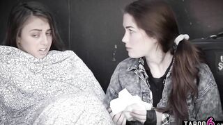 Homeless 18 yo lesbians Gia Derza and Evelyn Claire need a better life