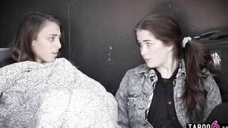Homeless 18 yo lesbians Gia Derza and Evelyn Claire need a better life