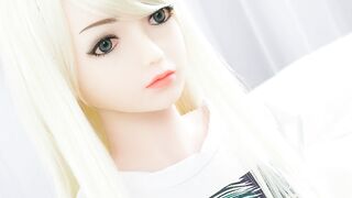 Mini Love Doll – young Blonde get long titties - hottest blowjobs
