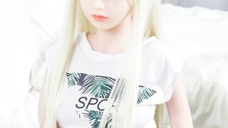 Mini Love Doll – young Blonde get long titties - hottest blowjobs