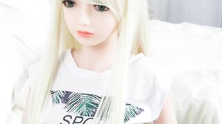 Mini Love Doll – young Blonde get long titties - hottest blowjobs