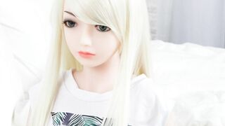 Mini Love Doll – young Blonde get long titties - hottest blowjobs