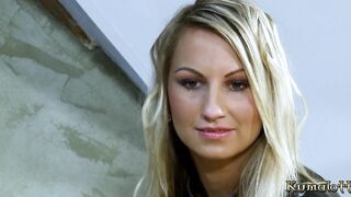 Kumalott – Slutty Tattooed Blonde Casting Nailed
