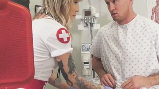 Shemale nurse Lena Kelly fucked by patient
