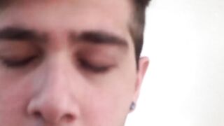 LecheLatinos.com - Convincing roommate Arthur Joseph to ride my cock