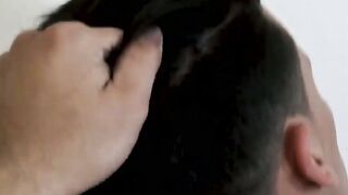 Pulling the hair of kinky Maximiliano while I intensely bareback his raw ass Hoe 2