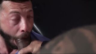 Submissive John Brachalli tastes Viktor Roms milk like a filthy slut