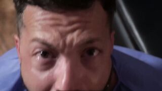 Submissive John Brachalli tastes Viktor Roms milk like a filthy slut
