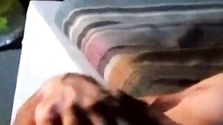 Milking my cock as I become intoxicated while smoking