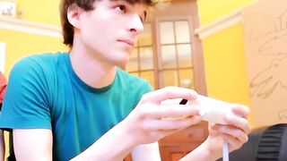 Twink sucks his man off before taking his dick balls deep