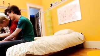 Twink sucks his man off before taking his dick balls deep