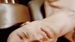 RetroDudes.com - Gay patient jerks off while getting dildo fucked by hot doctor