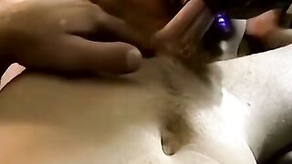 JoeSchmoeXXX.com - Nasty white guy receives blowjob from his ugly black friend