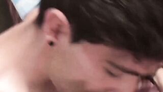 LecheLatinos.com - Twink anticipates my cum while deepthroating my dick