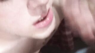 LecheLatinos.com - Twink anticipates my cum while deepthroating my dick