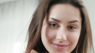 FemJoyXXX.com - Angelina S's long legs and self arousal tease