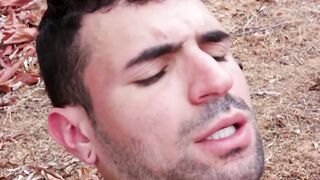 Outdoor Orgy Alpha Male Tamed by Huge Cocks