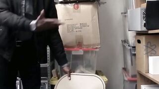 Ridingoffense.com  Naughty teens fucked hard on lewd security guards massive white dicks