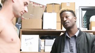 Ridingoffense.com  Naughty teens fucked hard on lewd security guards massive white dicks
