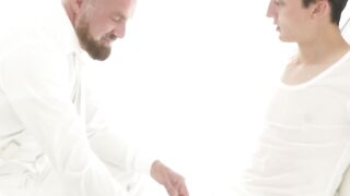 Trapped and Desperate Felix Kamp Teaches Petite Twink Jack Andram a Lesson in Pleasure