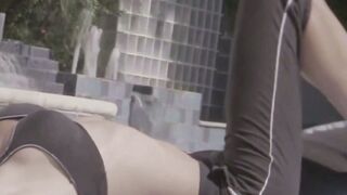 Sultry Splits TS Venus Takes Yoga to the Next Level