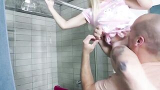 SmallGirlsInPorn.com - Skylar Valentine cleans pussy with Sean Lawless's dick