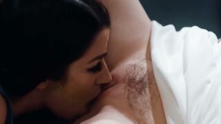 ForbiddenDesires.com Steamy lesbian romp between ravenhaired Alexis Stone and curvaceous Michaela Cox