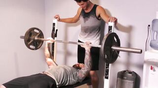 Sweaty Reckoning Stepfather Steps Up to Shower His Muscle Stepson with Seduction