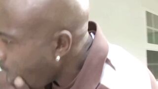 Big Black Coyote Gets Fucked by Two Hot Mamas
