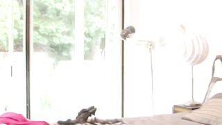Big Black Coyote Gets Fucked by Two Hot Mamas
